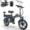 Electric Bike for Adults, 16"/20" Tire E-Bike with 750W/1000W Peak Motor, 48V Removable Battery, Up to 45/60 Miles Range & 28/30MPH, Folding Electric Bike for City and Outdoor Ride