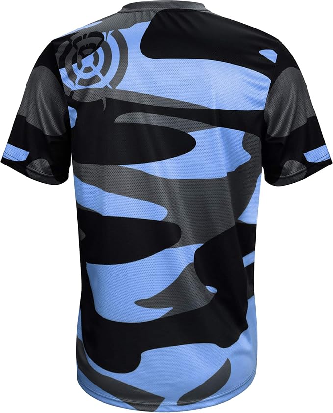 Wisdom Leaves Mens Mountain Bike Jersey Short Sleeve MTB Shirts Moisture-Wicking and Quick-Dry
