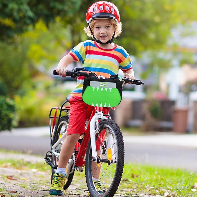 RAYMACE Kids Bike Basket,Children's Bike Basket Front,Waterproof Bicycle Basket Handlebar Bag for Girls,Boys Toddlers Bike or Scooter Accessories