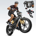 TST Electric Bike for Adults, 1500W Peak Motor 32MPH Off-Road Ebike, 48V 15AH Removable Battery, 20x4.0 Fat Tire E-Bike with Dual Suspension, APP & LCD, UL 2849 Certification