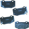 Bendix Premium SBC1718 Ceramic Rear Brake Pads for Cadillac ATS 2019-2018, Chevrolet Camaro 2021-2016, Corvette 2019-2014