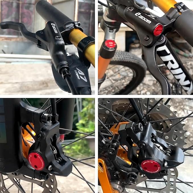 Z00M HB875E Ebike Hydraulic Disc Brake Set, Electric Power-Off Hydraulic Brake Set with 180mm Rotors, Pre-Bled with Mineral Oil Brakes Kit for eBike, Mountain Bike, Road Bike