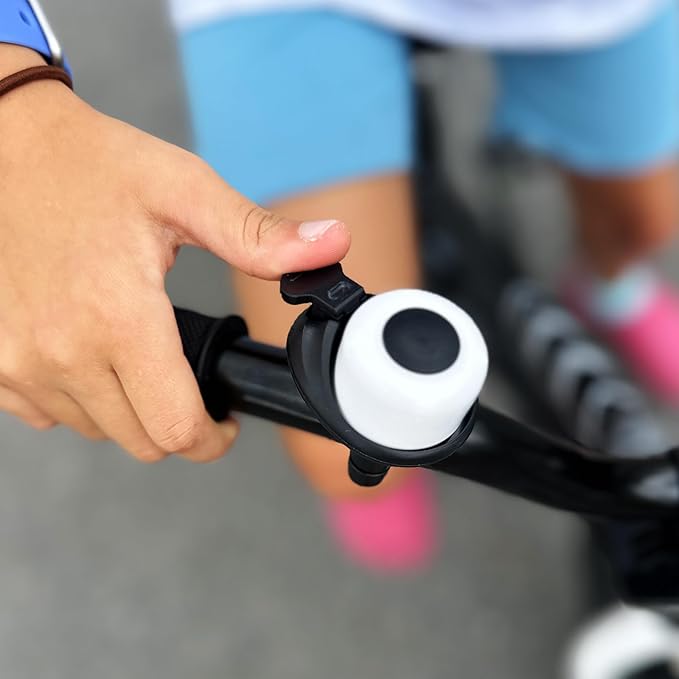 RoyalBaby Kids Bike Bell, Bicycle Accessories for Boys and Girls, Easy Installation, Black & Pink