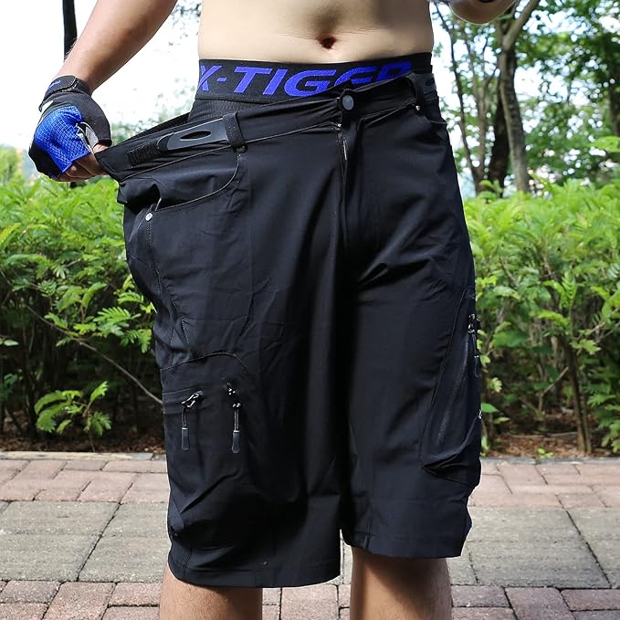 X-TIGER Men's Cycling Underwear Shorts 5D Padded Gel,MTB Biking Shorts Pants with Breathable,Adsorbent Design