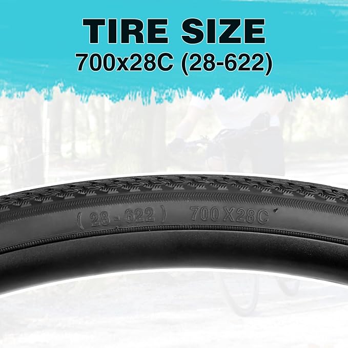 ZUKKA 700C Bike Tires 700×28C/32C/ 35CRoad Bike Tire with 2 Tire Levers Folding Bicycle Tire for Road Bike, Hybrid Bike