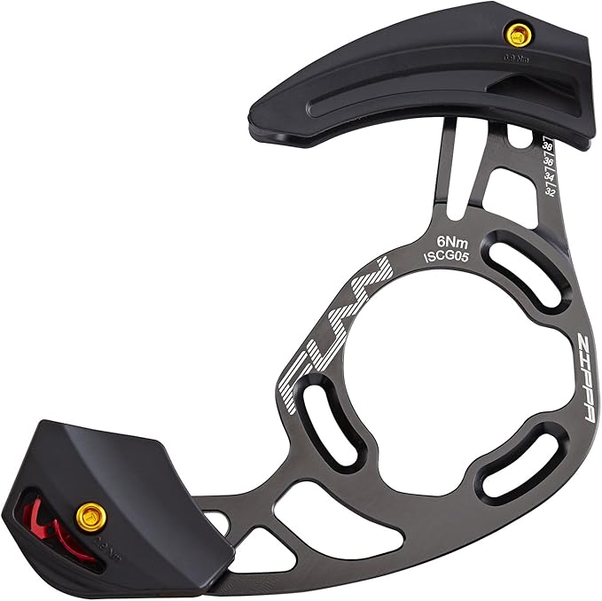 Funn Zippa AM Chain Guide, ISCG05 Interface, BSA Adapter Included, 32T-38T, Mountain Bike Chain Protector