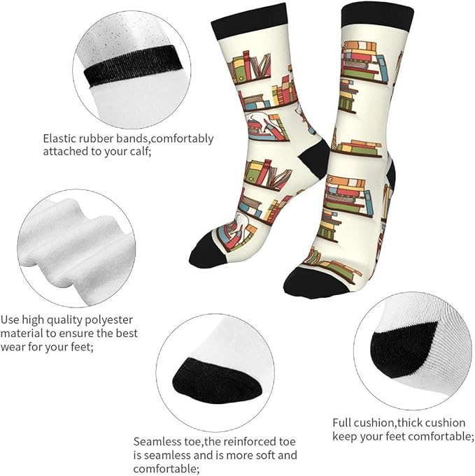Novelty Crew Socks Crazy Socks For Women & Men