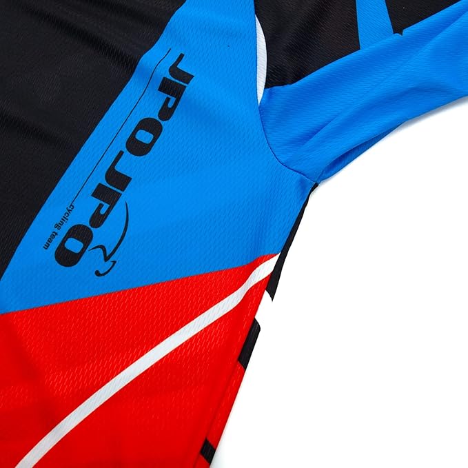 JPOJPO Men's Mountain Bike Jersey Long Sleeve MTB Off-Road Racing Downhill Motocross Shirts Quick Dry&Moisture-Wicking Tops