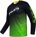 JPOJPO Men's Mountain Bike Jersey Long Sleeve MTB Off-Road Racing Downhill Motocross Shirts Quick Dry&Moisture-Wicking Tops