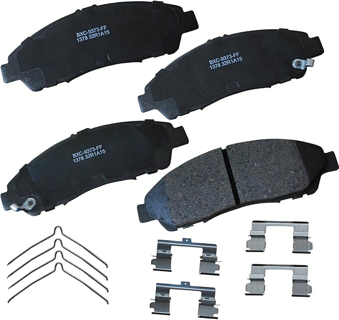 Bendix Premium SBC1378 Ceramic Front Brake Pads for Acura MDX 2013-2007, RLX 2014, RLX 2020-2016, ZDX 2013-2010, Honda Pilot 2015-2009