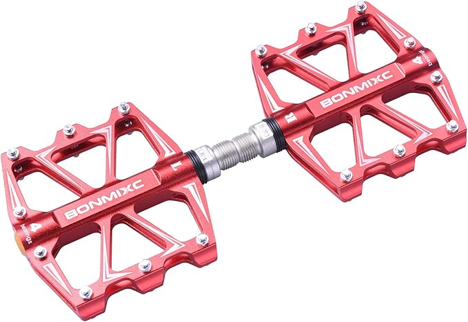 Mountain Bike Pedals 9/16" Alloy Lightweight MTB Pedals Sealed Bearing Flat Road Pedals