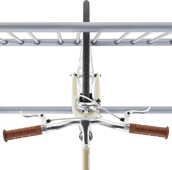 Retrospec Commercial Grid Bike Rack - Single & Double Sided - Bicycle Storage Stand for Garages, Stores, Schools & Universities Power Coated Steel | for Garages, for Stores, for Schools, for Universities