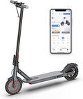 Electric Scooter for Adults - 19/22MPH & 15/22Mile Range, 8.5"/10" Solid Tires Folding Commuter E-Scooter with Dual Suspension, App Control & Dual Brake System, with Seat