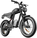 Electric Bike for Adults FX20, 3000/1500W, 37/35MPH Fast E-Bike, 48V 25Ah/18.9Ah Battery, 40-80 Miles Long Range Electric Motorcycle, 20" Fat Tire Dirt Bike, UL 2849 GCC All Terrain Mountain Snow