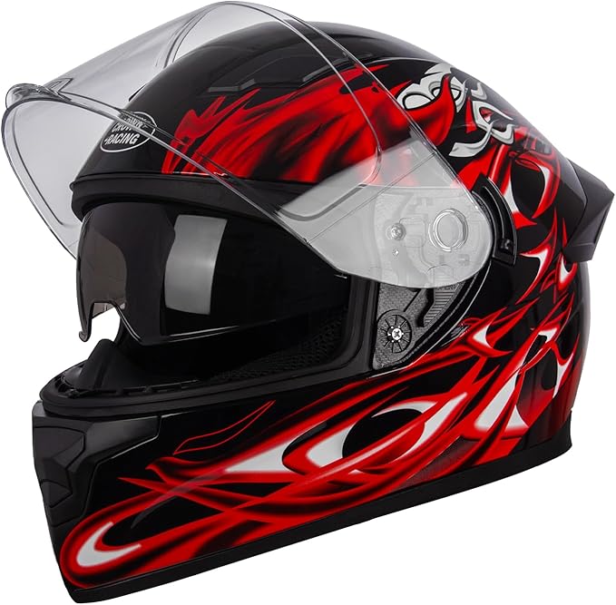 Motorcycle Helmets Street Bike Full Face Motorcycle Helmet Motorbike for Adults DOT Approved Helmets, F-700