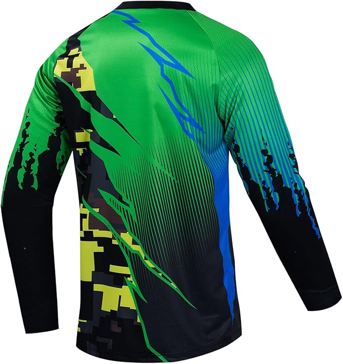 Cycling Jersey Long Sleeve Men's Mountain Bike Motocross Jersey Long Sleeve MTB T-Shirt