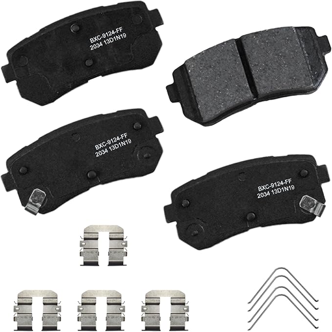 Bendix Premium SBC2034 Ceramic Rear Brake Pads for Hyundai Kona 2022-2018, Kia Seltos 2023-2020