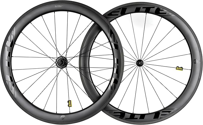 ELITEWHEELS SLT Carbon Fiber Road Bike Wheels 700C Ceramic Bearing Hub Tubeless Compatible Clincher Wheelset Pillar 1423 Spoke