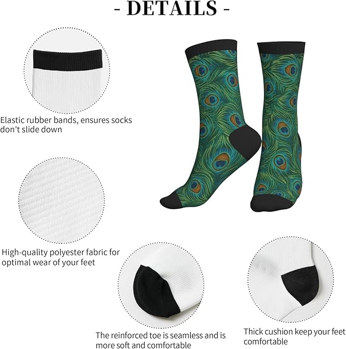 Crew Athletic Socks Funny Crazy Casual Sports Novelty Dress Socks for Women Men Running Hiking