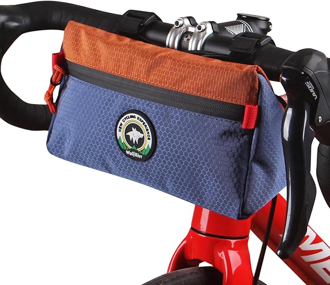 Bike Handlebar Bag, Bicycle Front Bag, Kids Handle Bar Bag, Storage Bag with Shoulder Strap for Men Women Kids Outdoor Road MTB Cycling