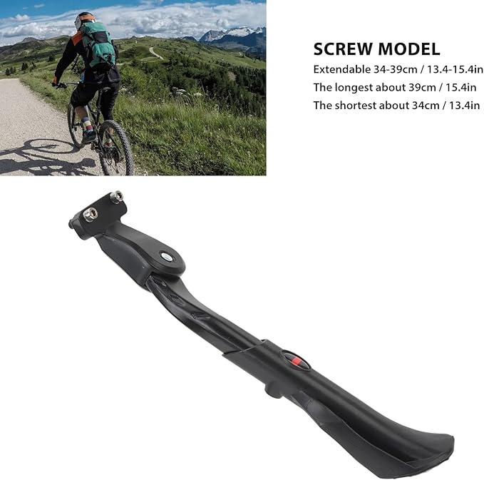 Adjustable Bike Kickstand for 20-29 Inch Wheels - Sturdy Aluminum Alloy Stand for Mountain, Folding Bikes