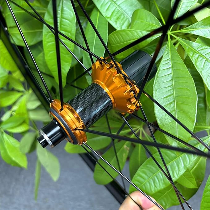Road Bike Carbon Wheels 700C 30/40/50mm Double Layer Bike Rim Aluminum Alloy Quick Release C/V/Rim-Brake Bike Wheels 7-12 Speed Wheelsets