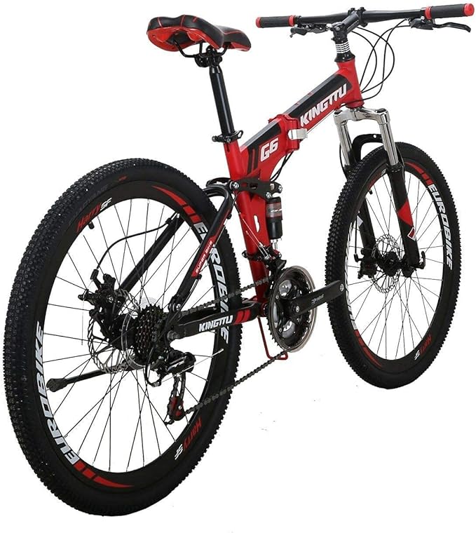 EUROBIKE 26 in Folding Mountain Bikes for Adult Men and Women G6