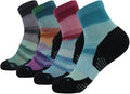 HUSO Unisex Digital Printed Athletic Quarter Running Socks 2,3,4,6,11 Pairs