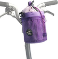 Rhinowalk Bike Handlebar Bag Bicycle Front Bag Shoulder Bag Storage Bag with Shoulder Strap for Road Mountain Bike Cycling Travel (Purple)