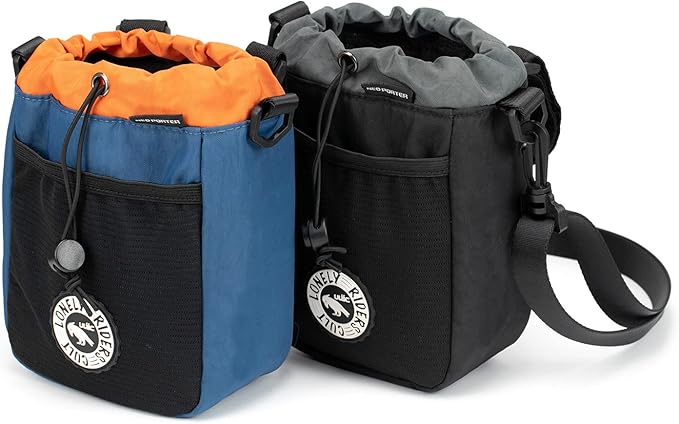 ULAC NEO PORTER C-HOLD Bike Feed Bag for Top Tube, Handlebar, Stem and Saddles (Black-Grey, Large)