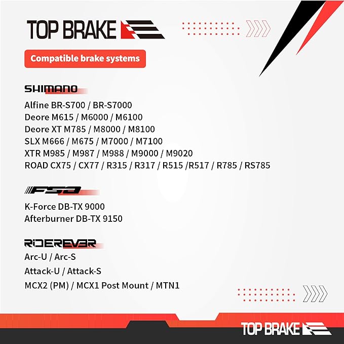TOP BRAKE Disc Bike Brake Pads Compatible with Shimano XTR M9000/9020 Deore XT M785/ M8000 | MTB/eMTB/Gravel/Cross Country(XC)/Trail/All Mountain/Cycling