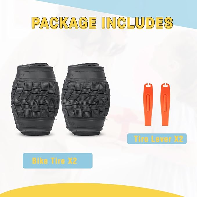 12/16/20x2.125 Bike Tires 1/2 Pack 12/16/20 Inch Kids Folding Replacement Tire/Tube Suitable for Tires 12/20x2.1 12/16/20x2. 125 12/20x2.25, Multiple Colors
