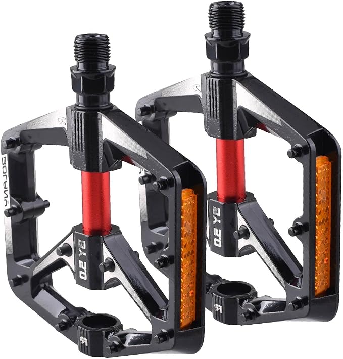 JEELAD Bike Pedals Aluminum 9/16" Sealed Bearing Lightweight Platform for Road Mountain BMX MTB Bike