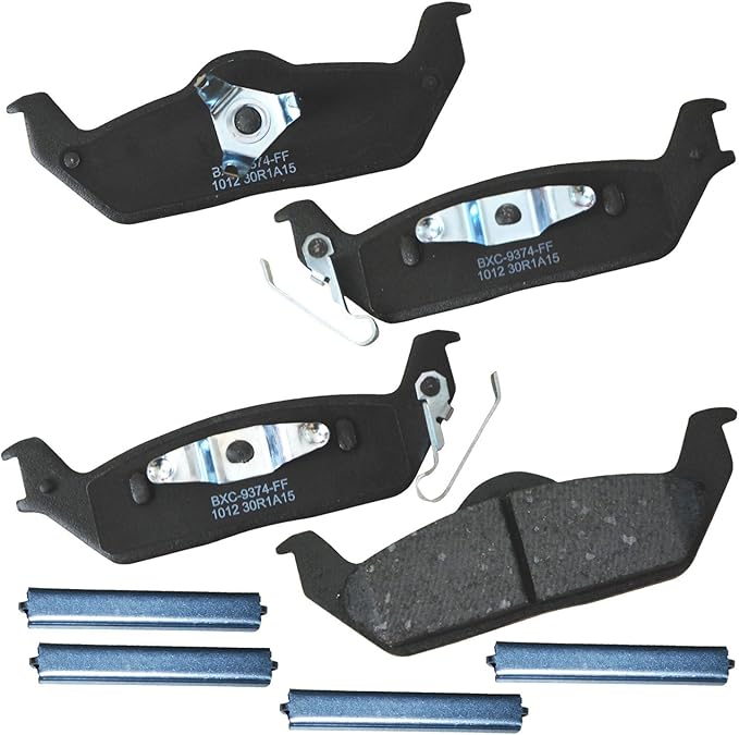 Bendix Premium SBC1012 Ceramic Rear Brake Pads for Ford F-150 2011-2004, Lobo 2005-2003, Lobo 2014-2009, Lincoln Mark LT 2008-2006, Mark LT 2011-2010