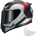 Full Face Motorcycle Helmet WS-607 DOT Approved Motorbike Racing Street Bike Helmets for Adults with Visor