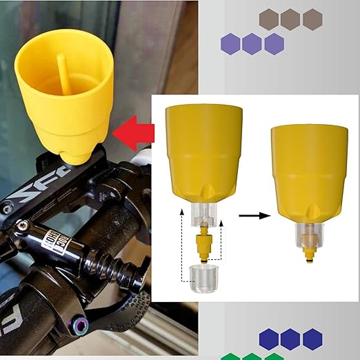 Brake Bleed Kit for Shimano, TEKTRO, Magura, TRP, Hayes, Formula, Giant.Mountain Bike Brake Bleed Kit Includes Transparent Funnel, 120ML Mineral Oil Brake Fluid.