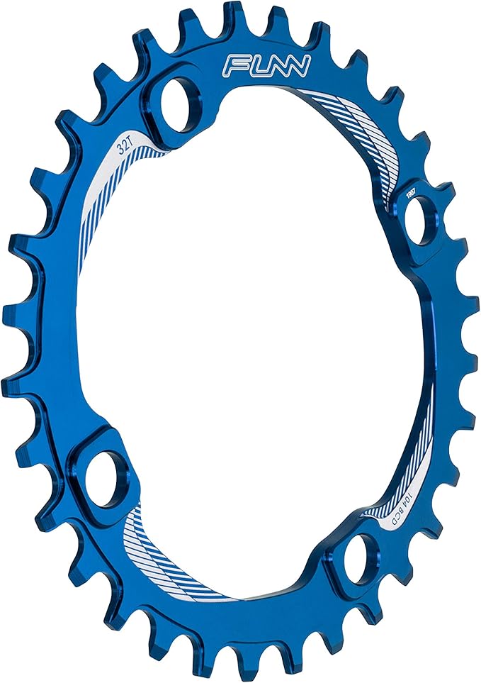 Funn Solo Narrow Wide Chainring for 9 10 11 12 Speed Chain, Fits 104mm BCD Interface Crankset, Single Speed Bike Chain Ring for MTB, BMX Bike, Gravel Bike and Road Bike