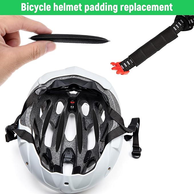 2 Set Helmet Padding Inserts,Helmet Pads,Universal Bike Helmets Pads,Replacement Motorcycle Helmets Padding,for Scooter Skateboard Bike Motorcycle Cycling Sport