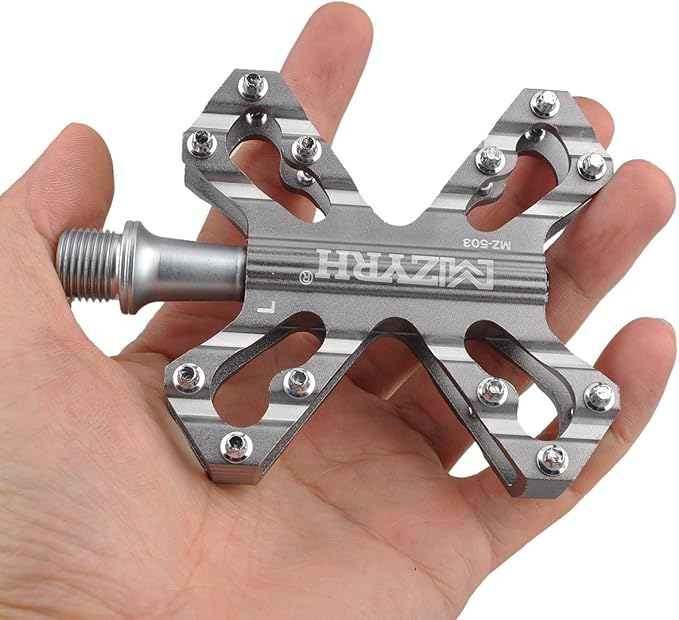 ThinkTop 3 Bearing Ultralight MTB BMX Road Mountain Bike Pedals Platform Flat Aluminum Sealed Ever Lubricate Bearing Axle 9/16 Inch