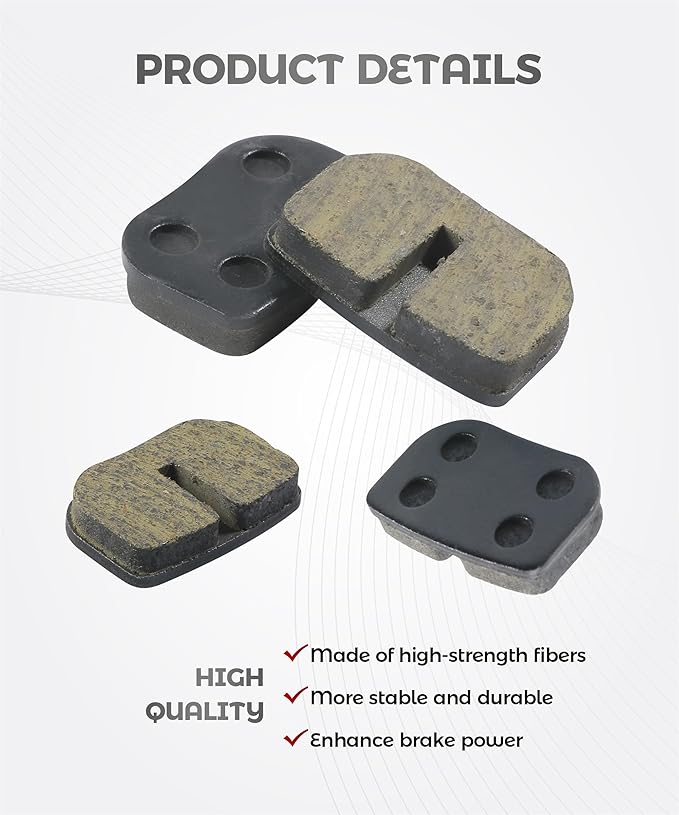 12PCS Mini Bike Parts,Car Accessories,Mini Bike Brake Pads,Powersports Brake Pads,Compatible with 79cc 79.5cc 80cc 97cc 98cc 100cc 105cc 2.5hp 2.8hp 3.0hp Go Kart,2-Stroke Pocket Bikes