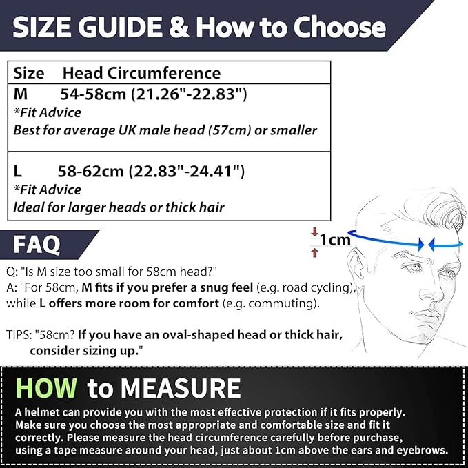 Bike Helmet, SIFVO Bike Helmets for Men and Women, Mountain Bike Helmet with Visor Helmets for Adults to Youth Bicycle Helmet Road Bike Helmet Safe and Comfortable 54-62cm【M/L】