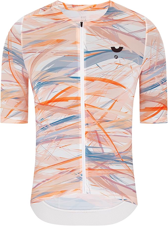 YKYWBIKE Short Sleeve Cycling Jersey Men,Bike Jersey with Pockets,Breathable Biking Shirts for Men Cycling MTB Biker Shirts