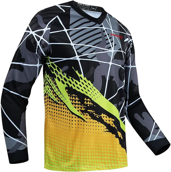 Cycling Jersey Long Sleeve Men's Mountain Bike Motocross Jersey Long Sleeve MTB T-Shirt