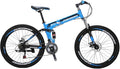 EUROBIKE Mountain Bike, 21 Speed, 26/27.5 Inches, Dual Suspension, Folding, for Men