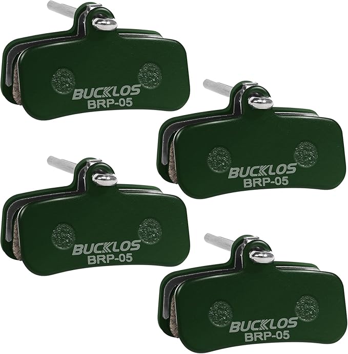 BUCKLOS Bike Disc Brake Pads - Bicycle Disk 4 Piston Pads for Shimano D02S D03S Saint Deore XT XTR SLX Zee/Tektro/TRP for Mountain Bike/Road Bike/Ebike/MTB