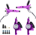 BUCKLOS IIIPRO IV2 MTB Hydraulic Disc Brake Set, 2 Piston Left Front 850mm Right Rear 1550mm Aluminum Alloy Levers Calipers for Mountain Bike/Ebike/Folding Bike/Fat Bike