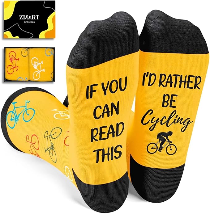 Zmart Transportation Gifts for Men Women - Airplane Cycling Race Car Socks for Adult