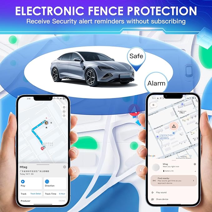 Tracker Device for Vehicles,1PCS Mini Hidden Car Tracker with Magnetic Case,Real-Time Mini Tracker Device for Vehicles Work with iOS and Android,No Subscription No Monthly Fee.