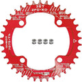 FOMTOR 104 BCD Chainring (30-52T) 7-12 Speed Compatible CNC 7075 Aluminum Narrow Wide Tooth Round Oval Chainrings for MTB/Road Bike Ebike Chainwheel Black/Red
