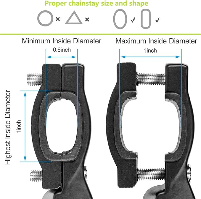 Bike Kickstand, Adjustable Aluminum Alloy Bicycle Kickstand for Road Mountain Bike, Fit 20" 24" 26", Black